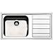 Lavello LNG1001 1 Vasca con Gocciolatoio a Sinistra Dimensioni 86 x 50 cm Colore Spazzolato - Foto miniatura 2
