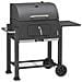 Barbecue A Carbonella Con Ruote Comfort 108x68x112 Cm Nero - Foto miniatura 1