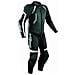 Tuta Pelle Pista Moto Protezioni Ce Omologate Inserti Titanio Intera Nero 58 - Foto miniatura 1