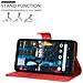 Custodia Compatibile Con Google Pixel 2 Xl In Rosso Carminio - Coperchio Protettiva Con Chiusura Magnetica, Funzione Stand E Tasca Per Le Carte - Foto miniatura 2