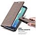 Custodia Compatibile Con Samsung Galaxy S6 Edge In Bruno Caffè - Coperchio Protettiva Con Chiusura Magnetica, Funzione Stand E Tasca Per Le Carte - Foto miniatura 1