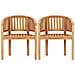 Set Salotto da Giardino 4 pz Design Curvo in Massello di Teak - Foto miniatura 9