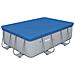 Copertura Telo Copripiscina Pvc Piscina Protezione Cm282x196 Bestway Steelpro - Foto miniatura 2
