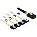 Kabel Mini SAS SFF-8087 > 4 x SATA 7 Pin 0,5 m Metall - Foto miniatura 1
