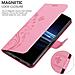 Cadorabo Custodia Compatibile Con Sony Xperia Pro-i In Rosa Fiore - Coperchio Protettivo In Design Floreale Con Chiusura Magnetica, Funzione Stand E Slot Per Carte - Foto miniatura 4