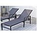 Set Di 2 Sdraio In Alluminio Grigio Scuro Bari - Foto miniatura 6
