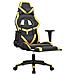 Sedia Da Gaming Con Poggiapiedi Nero E Oro In Similpelle - Foto miniatura 5