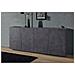Credenza Oscar, Madia Da Cucina A 4 Ante, Buffet Da Soggiorno, 100% Made In Italy, Cm 200x43h86, Ardesia - Foto miniatura 1