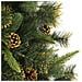 Albero Di Natale Artificiale Incernierato Con Pigne 210 Cm - Foto miniatura 3