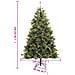 Albero Di Natale Artificiale Incernierato Con Pigne 210 Cm - Foto miniatura 8
