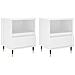 Comodini 2pz Bianchi 40x35x50 Cm In Legno Multistrato - Foto miniatura 2