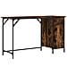 Scrivania Computer Rovere Fumo 131x48x75 Cm Legno Multistrato - Foto miniatura 2