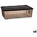 Scatola Portaoggetti Con Coperchio Elegance Marrone Plastica 30 L 38,5 X 17 X 59,5 Cm (6 Unità) - Foto miniatura 1