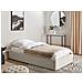 Letto Singolo Contenitore Tessuto Beige Chiaro 90 X 200 Cm Dinan - Foto miniatura 1
