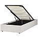 Letto Singolo Contenitore Tessuto Beige Chiaro 90 X 200 Cm Dinan - Foto miniatura 5