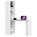 Scrivania SMART con libreria, 125x50x180 cm, Colore Bianco - Foto miniatura 2