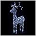 Renna Luminosa Natalizia Esterno 100 cm Decorazione Addobbo Natale Bianco Freddo - Foto miniatura 1