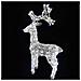 Renna Luminosa Natalizia Esterno 100 cm Decorazione Addobbo Natale Bianco Freddo - Foto miniatura 4