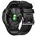 Cinturino In Silicone Per Garmin Fenix 8/7x / 6x / 5x Black 26 Mm - Foto miniatura 1