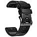 Cinturino In Silicone Per Garmin Fenix 8/7x / 6x / 5x Black 26 Mm - Foto miniatura 2