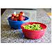 Kit 2 Pezzi Recipiente Insalatiera Multiuso Rotonda Rossa E Blu. Ciotola Con Una Capienza Di 2.5 L - Foto miniatura 2