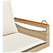 Panchina a Dondolo con Cuscini Beige 63x62x40 cm in Polyrattan - Foto miniatura 2