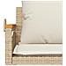 Panchina a Dondolo con Cuscini Beige 63x62x40 cm in Polyrattan - Foto miniatura 5