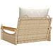 Panchina a Dondolo con Cuscini Beige 63x62x40 cm in Polyrattan - Foto miniatura 7