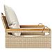 Panchina a Dondolo con Cuscini Beige 63x62x40 cm in Polyrattan - Foto miniatura 8