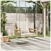 Panchina a Dondolo con Cuscini Beige 63x62x40 cm in Polyrattan - Foto miniatura 9