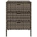Lusso Casadino -  Armadietto Portaoggetti Giardino Grigio 55x59x80cm Polyrattan - Foto miniatura 6