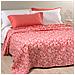Copriletto Non Trapuntato Flowers Joy In Cotone Piquet Colore Rosa Misura Piazza E Mezza - Foto miniatura 2