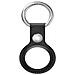 Portachiavi In Pelle Per Apple Airtag Con Anello In Metallo, Nero - Foto miniatura 1