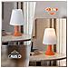 Lampada Da Tavolo Con Cavo - Set Di 2 Lampade Da Tavolo E14, Piccola Lampada Da Soggiorno, Comodino - Foto miniatura 3