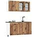 Set Mobili da Cucina 4 pz Kalmar Legno Vecchio in Truciolato - Foto miniatura 2