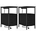Mobiletti da Notte 2 pcs Rovere nero 30 x 48 x 61 cm - Foto miniatura 1
