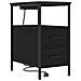 Mobiletti da Notte 2 pcs Rovere nero 30 x 48 x 61 cm - Foto miniatura 5
