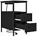 Mobiletti da Notte 2 pcs Rovere nero 30 x 48 x 61 cm - Foto miniatura 6