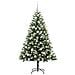 Albero di Natale artificiale a cerniera con neve fioccata - Foto miniatura 3