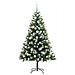 Albero di Natale artificiale a cerniera con neve fioccata - Foto miniatura 4
