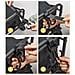 Gancio Rotante A 360° Per Veicoli Elettrici - Gancio Doppio (set Di 2) - Montaggio Anteriore Universale Per Scooter E Bici Elettriche - Foto miniatura 4