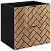 | Mobiletto 80 cm - Marron Mat - Mobili bagno - Mobili bagno - Mobiletti - Senza ripiano - Libreria nera - Foto miniatura 5