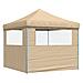 Tenda Party Beige 292 x 292 x 315 cm Tessuto Oxford - Foto miniatura 6