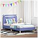 Struttura letto bambini con testata Blu jeans 90 x 190 cm - Foto miniatura 2