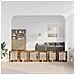 Cancello per cani con supporti 6 pcs Rovere Fumo 60 x 60 cm - Foto miniatura 3