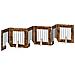 Cancello per cani con supporti 6 pcs Rovere Fumo 60 x 60 cm - Foto miniatura 4