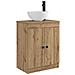 Mobile da bagno con lavabo Rovere Artigianale 54 x 35 x 83 cm - Foto miniatura 1