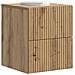 Mobiletto da notte a muro con cassetto 2 pcs Rovere Artigianale - Foto miniatura 2