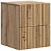 Mobiletto da notte a muro con cassetto 2 pcs Rovere Artigianale - Foto miniatura 3