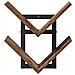 Mensola a muro flottante 2 pz Legno antico 43 x 15 x 47 cm - Foto miniatura 4